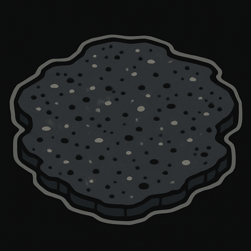 asvalt.
In-Game asset.  2d.  High contrast.  No shadows