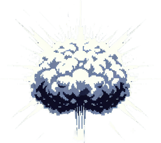 giant space explosion.
Single Game Texture. In-Game asset. 2d. Blank background. High contrast. No shadows. Pixelated.