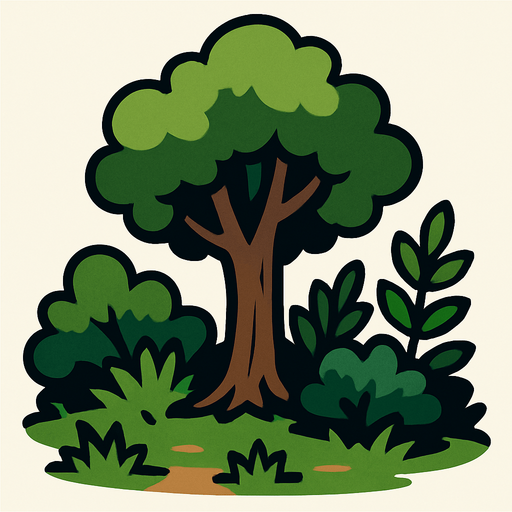 forestScenaryElement.
In-Game asset.  2d.  High contrast.  No shadows