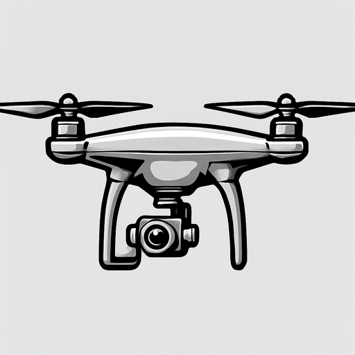 drone side view drone. Silver Color.
In-Game asset.  2d.  High contrast.  No shadows