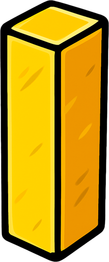 square bar.
In-Game asset.  2d.  High contrast.  No shadows