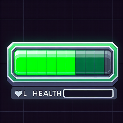 horizontal health level bar.