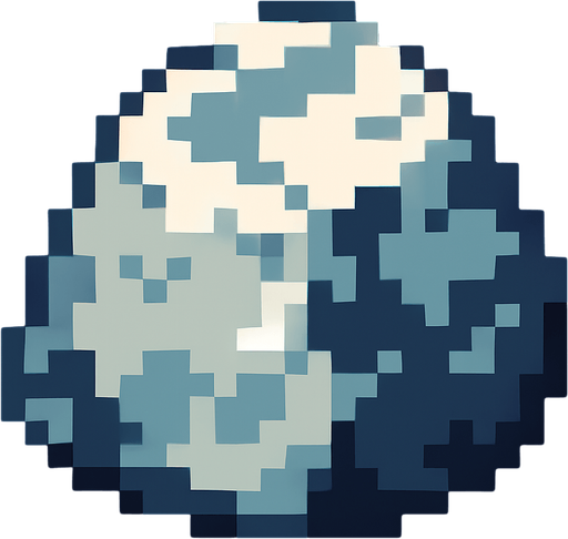 piedra de pixeles.
In-Game asset.  2d.  High contrast.  No shadows