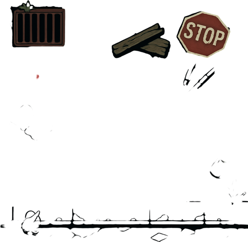 A top view background for a zombie game.
In-Game asset.  2d.  High contrast.  No shadows
