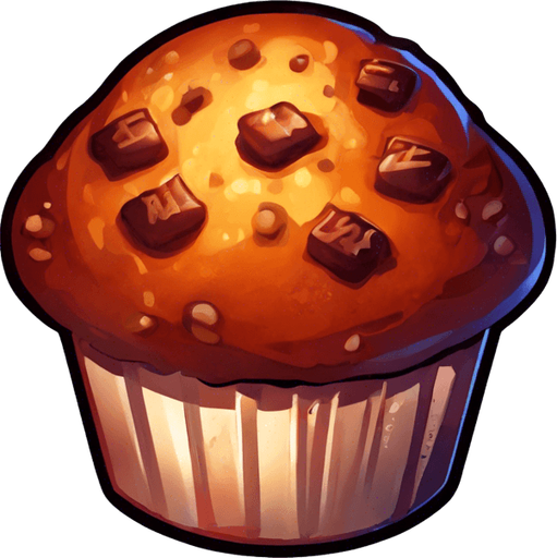 Sparkling Muffin with "+1" written on it