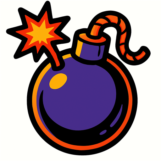 Bomba.
In-Game asset.  2d.  High contrast.  No shadows