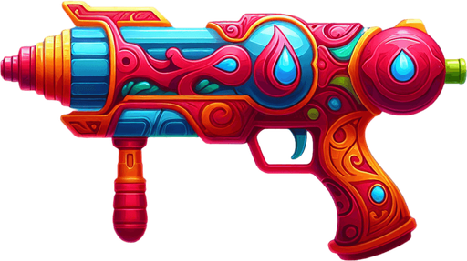 watergun
Single Game Texture. In-Game asset. 2d. Blank background. High contrast. No shadows.