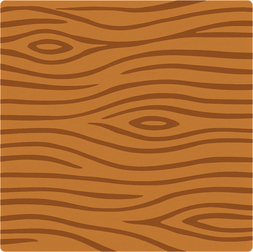 Make a 2D top down flat image of oak wood.
In-Game asset.  2d.  High contrast.  No shadows