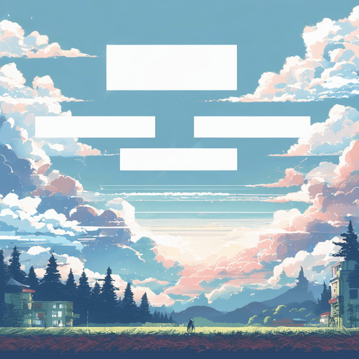 Similar image but without white rectangles in the sky