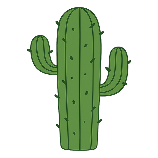 Kaktüs. No background. Transparent background. Blank background. No shadows. 2d. In-Game asset. flat