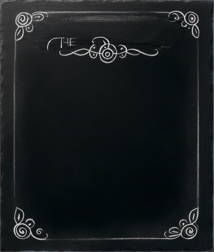 "THE RULES" handwritten in chalk