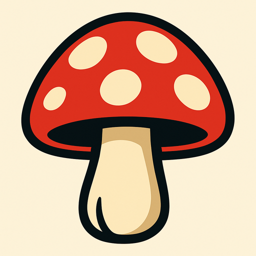 hongo.
In-Game asset.  2d.  High contrast.  No shadows