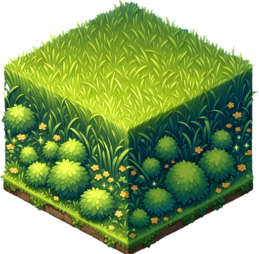 grass.
Single Game Texture. In-Game asset. 2d. Blank background. High contrast. No shadows.
