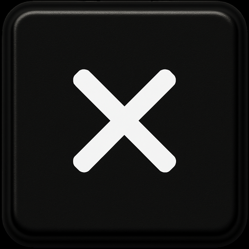 Replace arrow to white X