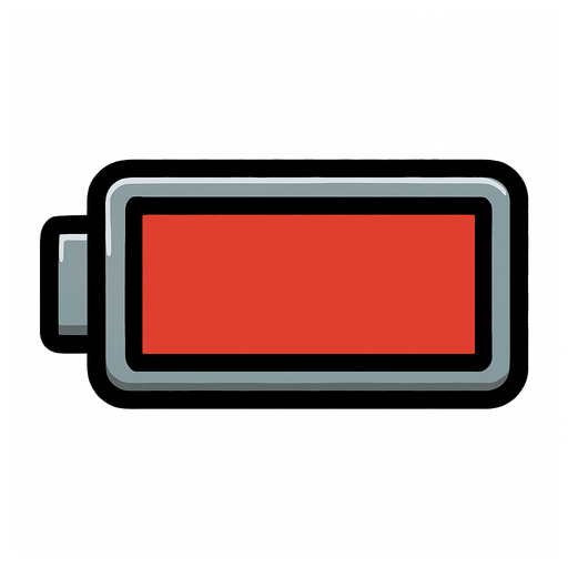 Barra de energia vacia 
In-Game asset.  2d.  High contrast.  No shadows