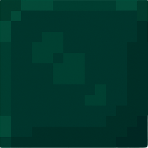 dark green square 16*16 pixels pixel art.
In-Game asset.  2d.  High contrast.  No shadows