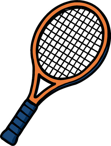 Raquette professionnelle.
In-Game asset.  2d.  High contrast.  No shadows