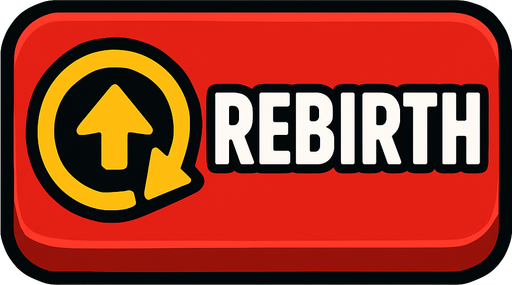 rebirth button.
In-Game asset.  2d.  High contrast.  No shadows