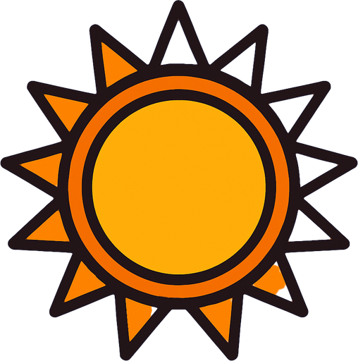 sun.
In-Game asset.  2d.  High contrast.  No shadows