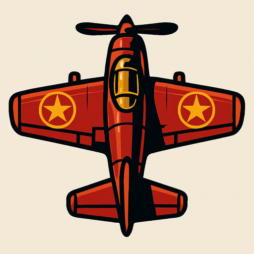 Enemy Plane.
In-Game asset.  2d.  High contrast.  No shadows