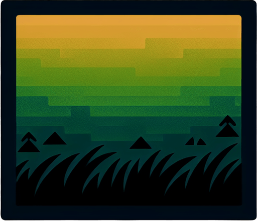 A rectangle graphic asset. Gradient from black to a warm grass green. The black is only at the top and most of the gradient is green. No border. Flat design. No UI. Single Game Texture. In-Game asset. 2d. Blank background. High contrast. No shadows..
Single Game Texture. In-Game asset. 2d. Blank background. High contrast. No shadows.