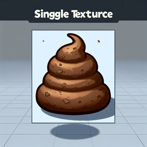 dog shit.
Single Game Texture. In-Game asset. 2d. Blank background. High contrast. No shadows.