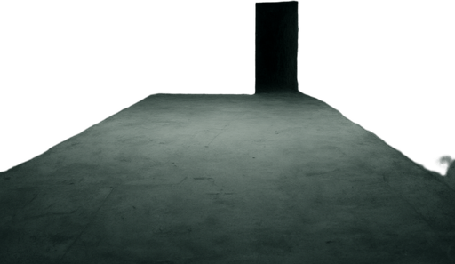 white surreal space with nothing in it looks scary