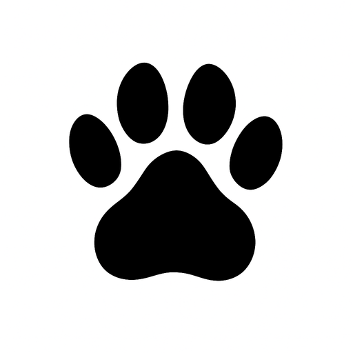 Animal Footprint.
High contrast.  No shadows