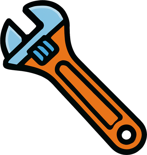 LLAVE INGLESA.
In-Game asset.  2d.  High contrast.  No shadows