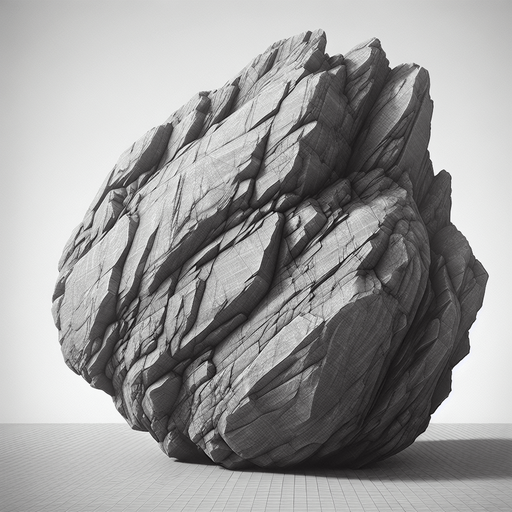 large rock.
Single Game Texture.  In-Game asset.  2d.  Blank background.  High contrast.  No shadows