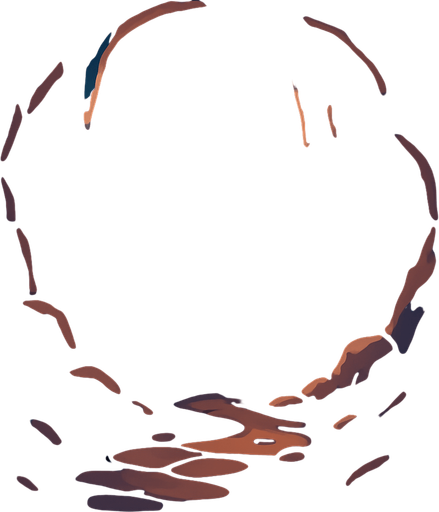 Deep cave with cartoonish style.
In-Game asset.  2d.  High contrast