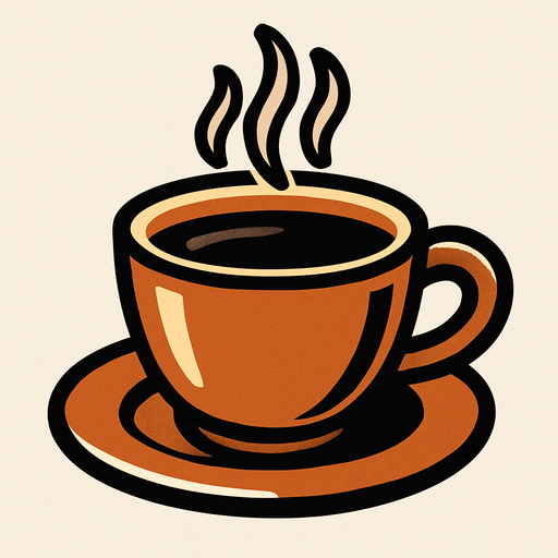 coffe.
In-Game asset.  2d.  High contrast.  No shadows