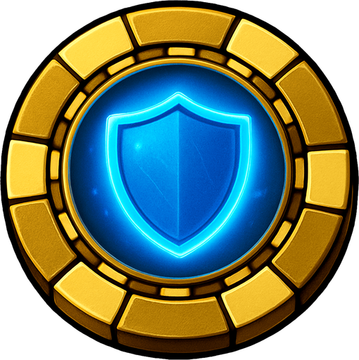Change the blue color to gold and put a blue glowing shield in the center.