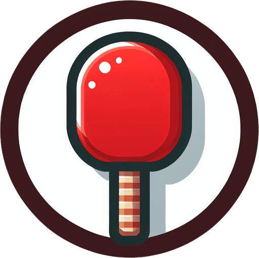 Red paddle..
Single Game Texture.  In-Game asset.  2d.  Blank background.  High contrast.  No shadows