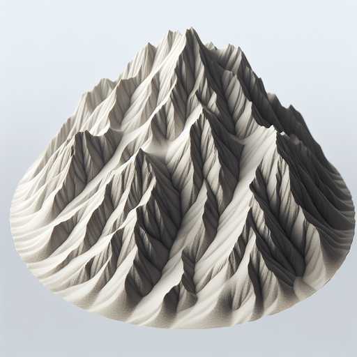 sand mountain.
Single Game Texture.  In-Game asset.  Blank background.  High contrast