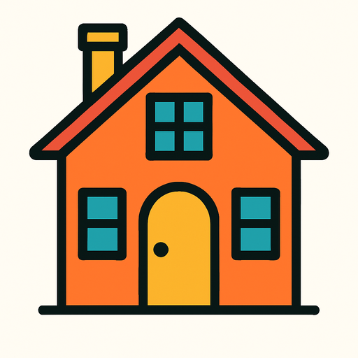 house.
In-Game asset.  2d.  High contrast.  No shadows