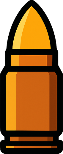 mermi.
In-Game asset.  2d.  High contrast.  No shadows