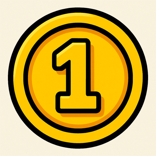 coin for 2D.
In-Game asset.  2d.  High contrast.  No shadows