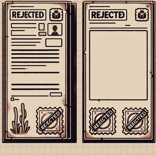 document with out stamp simple rejected bad paper.
Single Game Texture. In-Game asset. 2d. Blank background. High contrast. No shadows.