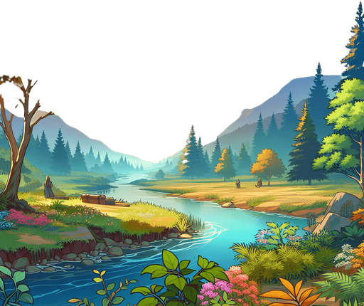 guzel doga guzel arka plan.
Single Game Texture.  In-Game asset.  2d.  Blank background.  High contrast.  No shadows