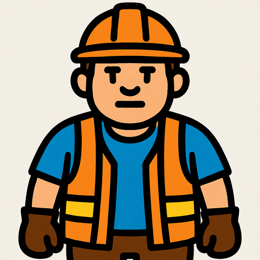 Worker.
In-Game asset.  2d.  High contrast.  No shadows