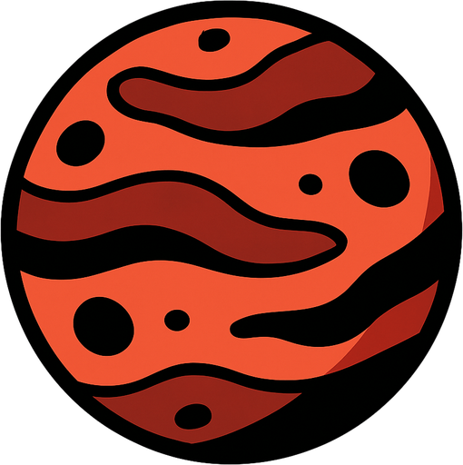 Gezegen.
In-Game asset.  High contrast.  No shadows. 2D