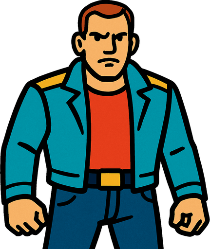 human.
In-Game asset.  2d.  High contrast.  No shadows