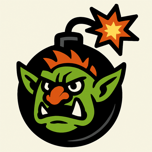 Troll bomb.
In-Game asset.  2d.  High contrast.  No shadows