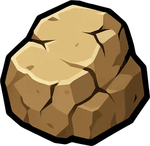 stone.
In-Game asset.  2d.  High contrast.  No shadows