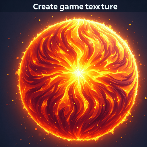 orang fire ball light.
Single Game Texture.  In-Game asset.  2d.  Blank background.  High contrast.  No shadows