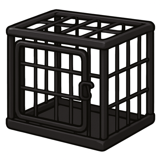 cat cage black.
2dNo backgraund,No shadows,Game assest