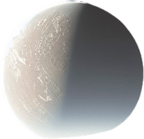 Horizon and atmosphere of a planet as seen from very low orbit..
Single Game Texture. In-Game asset. 2d. Blank background. High contrast. No shadows.