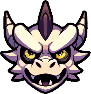 big yellow circles for pupils for the dragons eyes