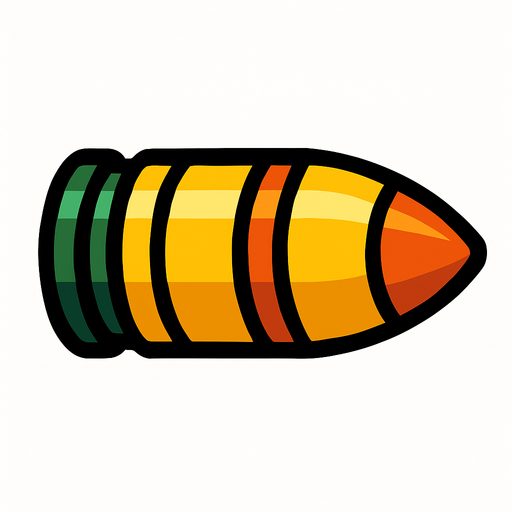 tank mermisi.
In-Game asset.  2d.  High contrast.  No shadows